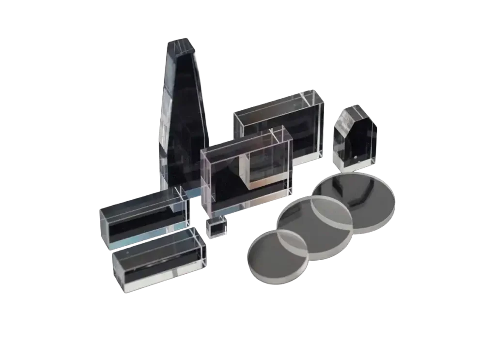 Sapphire and Fused Silica Blocks and Light Waveguides ("Light Ducts")