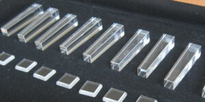 sapphire and quartz pyramids